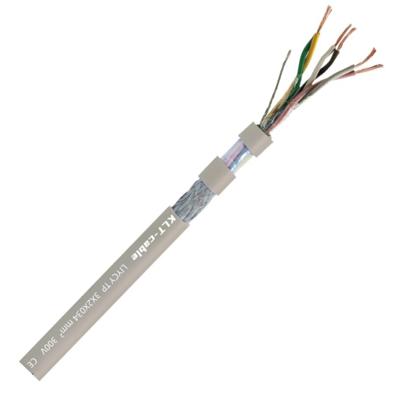 LiYCY-TP PVC Sheathed Data Cable 300/300V with Total Shielded Core Twisted